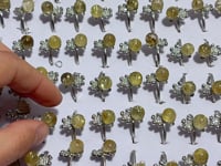 Cute Bear Rutile Quartz Crystal Ring Wholesale