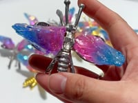 Aura Blue Pink Green Amethyst Dragonfly Carving Wholesale
