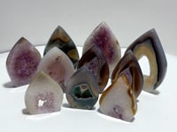 10 Pieces Geode Druzy Amethyst Agate Arrow Head Shape