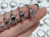 Natural Opal Bow Tie Crystal Ring Wholesale