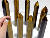 9 Pieces Tiger Eye Tower Points