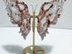Unique Morocco Agate Butterfly Wing Carving With Stand