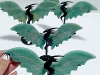 4 Pairs Amazonite Flying Dragon Wing With Stand