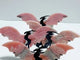4 Pairs Pink Opal Flying Dragon Wing With Stand