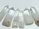 6 Pieces Clear Quartz Large Fat Points Raw Bottom