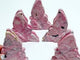 5 Pieces Beautiful Peru Rhodonite Butterfly Fairy Carving