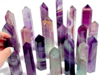 19 Pieces Rainbow Fluorite Tower