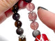 Strawberry Quartz Smoky Quartz Silver Sheen Obsidian DIY Bracelet Wholesale Original Design