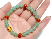Green Aventurine Cinnabar DIY Bracelet Wholesale Original Design
