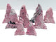 9 Pieces Beautiful Peru Rhodonite Butterfly Fairy Carving