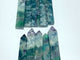 10 Pieces Large Feather Fluorite Four-Sided Tower Points