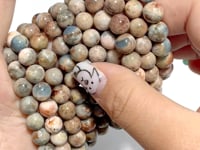 10 Pieces 8/9mm islands Aquamarine Bracelet