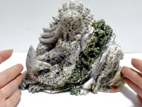 Beautiful 8th Vein Ocean Jasper Mermaid Carving