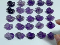 Mini Chevron Amethyst Duck Carving Wholesale