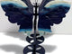 2 Pairs Trolleite Stone Butterfly Wing Carving With Stand