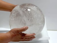 Large 24.5cm Rare Clear Quartz Sphere For Collection