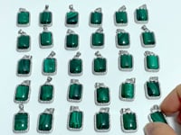 Malachite Pendant Rectangle Shape Wholesale