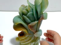 Unique Caribbean Calcite Corn Carving