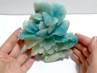 Beautiful Caribbean Calcite Bird&Flower Carving