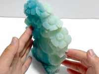 Beautiful Caribbean Calcite Bird&Calabash&Flower Carving