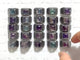 25 Pieces Colorful Fluorite Sugar Cube Ring