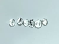 6 Pieces Enhydro Quartz Oval Cabochon Polished Crystal DIY Pendant #2