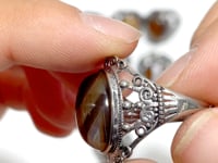 Beautiful Stripe Agate Ring Wholesale