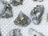 16 Pieces Pyrite Mixed Clear Quartz Cluster Specimen For Collection