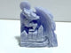 High Quality Blue Lace Agate Flying Dragon Castle Carving