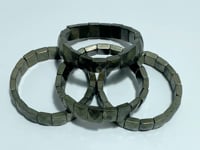 Cut Faceted Pyrite Bracelet Square Shape Wholesale