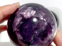 2 Pieces High Quality Spark Lepidolite Spheres