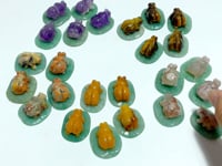 Ladybug On Leaf Mini Carving Wholesale Green Aventurine Chevron Amethyst Tiger Eye