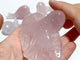 10 Pieces Beautiful Rose Quartz Sea Animals Carving