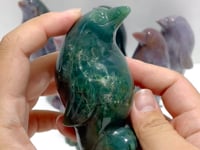 7 Pieces Ocean Jasper Penguin Carving