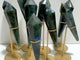 9 Pieces High Quality Labradorite Magic Scepter Wand Points With Stand