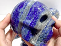 6 Pieces Lapis Lazuli Skull Carving