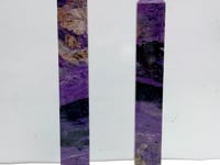 2 Pieces Charoite Four-sided Tower For Collection #A05