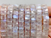 8 Pieces Sri Lanka Flash Blue Moonstone Bracelet