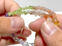 Amethyst Clear Quartz Sunstone Peridot Citrine Mixed Chips Bracelet Wholesale