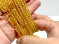 42 Pieces High Quality 4mm Golden Rutile Quartz Bracelets