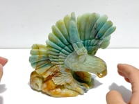 Beautiful Caribbean Calcite Eagle Carving