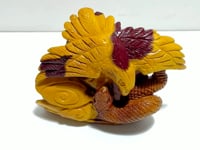 Unique Mookaite Eagle&Snake Carving