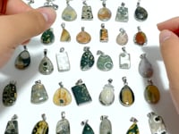 42 Pieces 8th Vein Ocean Japser Pendants