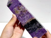 20.8CM Charoite Tower Point For Collection