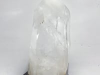Large Clear Quartz Tower Point With Stand With Rainbow