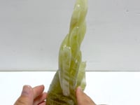 Unique Citrine Nine-tailed Fox Carving