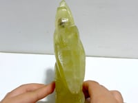 Beautiful Citrine Nine-tailed Fox Carving