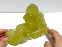 Unique Citrine Mermaid Carving