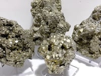4 Pieces High Quality Raw Pyrite Specimen For Collection