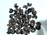 Mini Ice Obsidian Moon DIY Pendant Wholesale Black Lace Obsidian